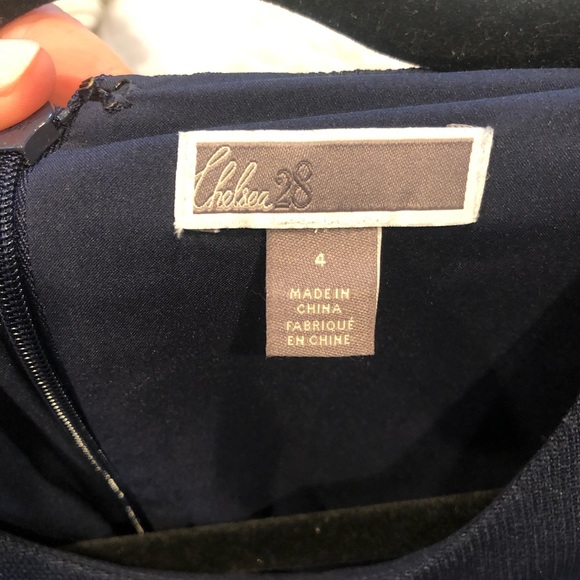 CHELSEA 28 - Cold Shoulder Knit Dress - Navy - Picture 2 of 5